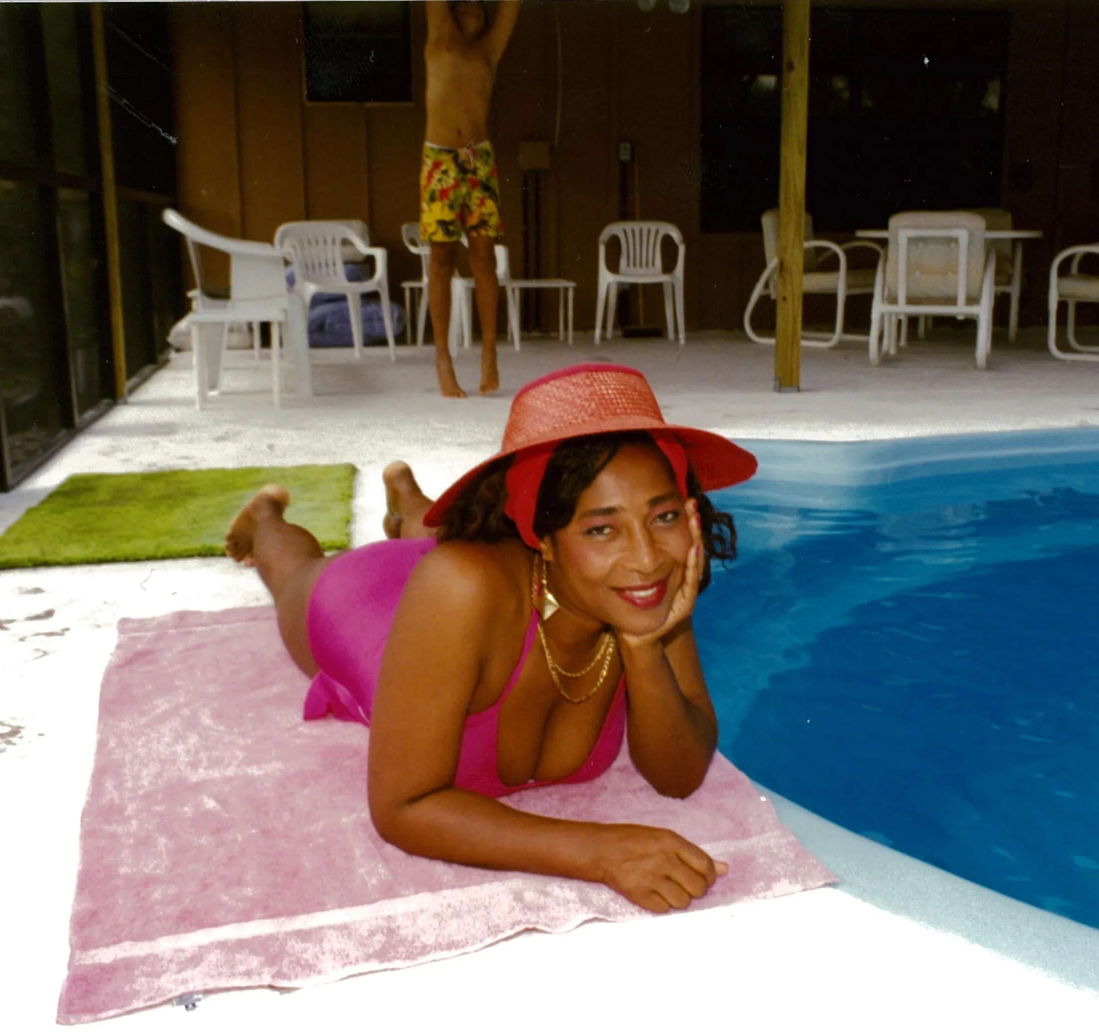 Posing at the London exclusive dining experience.